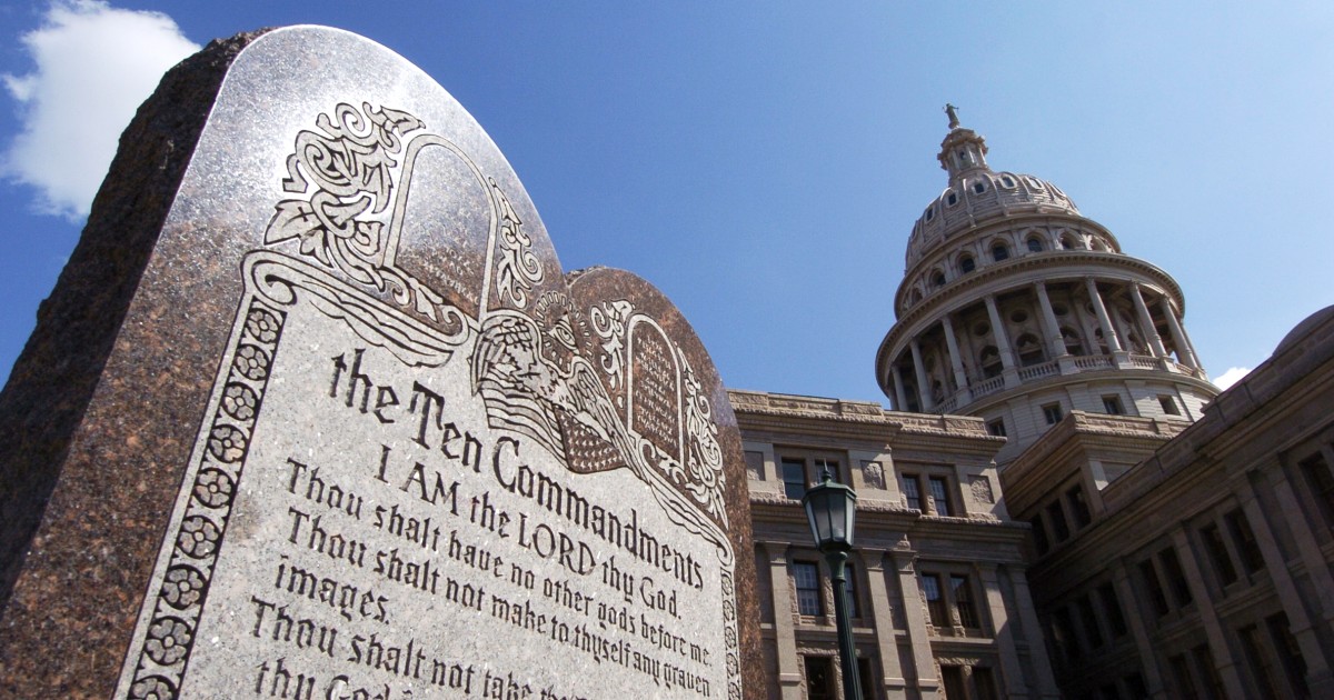 Texas bill requiring Ten Commandments in public schools headed to governor’s desk