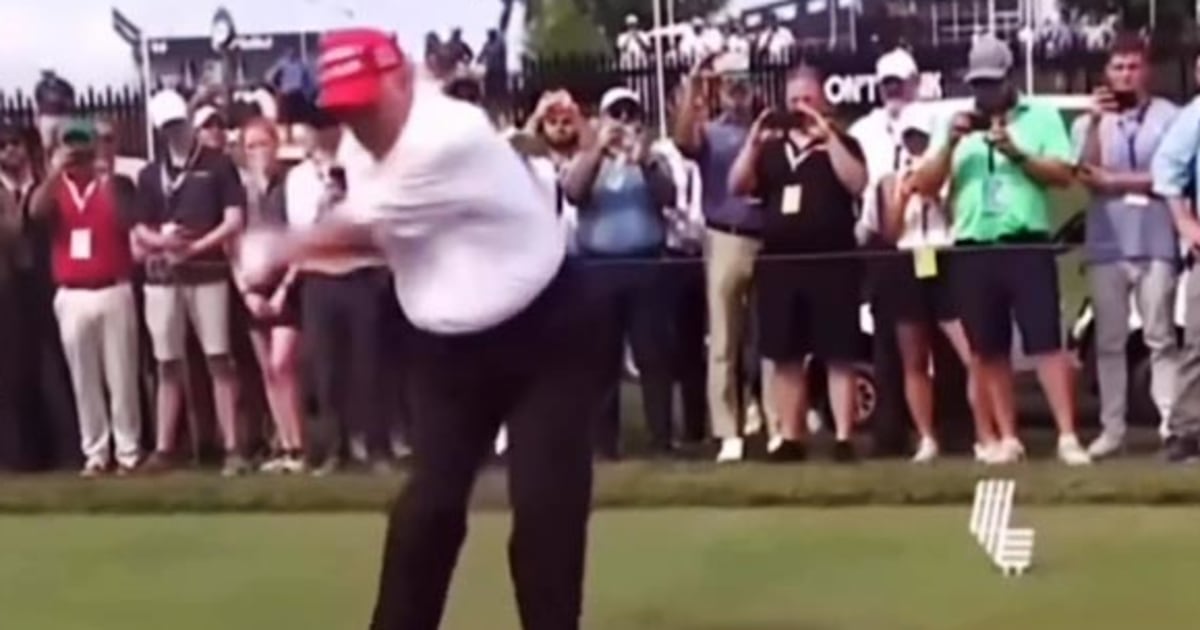 Trump posts altered video of himself hitting Bruce Springsteen with a golf ball