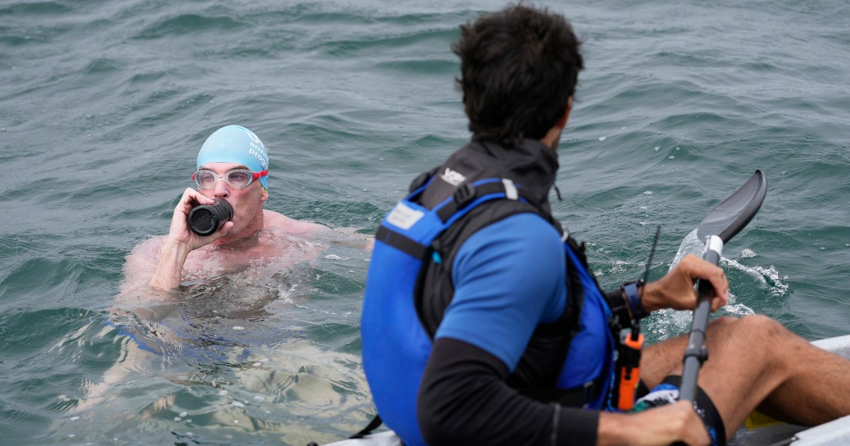 Endurance swimmer closes in circumnavigation of Martha’s Vineyard ahead of ‘Jaws’ 50th