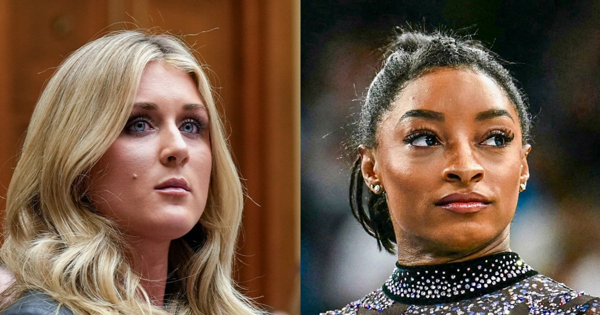 Simone Biles calls Riley Gaines ‘sick’ over criticism of transgender athletes