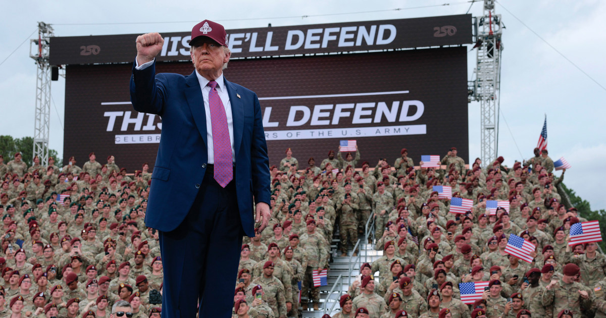 Trump speech prompts concerns about politicization of military