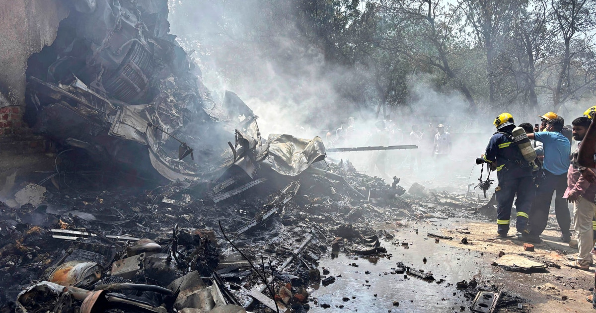 Plane crashes near major Indian airport with more than 200 people on board