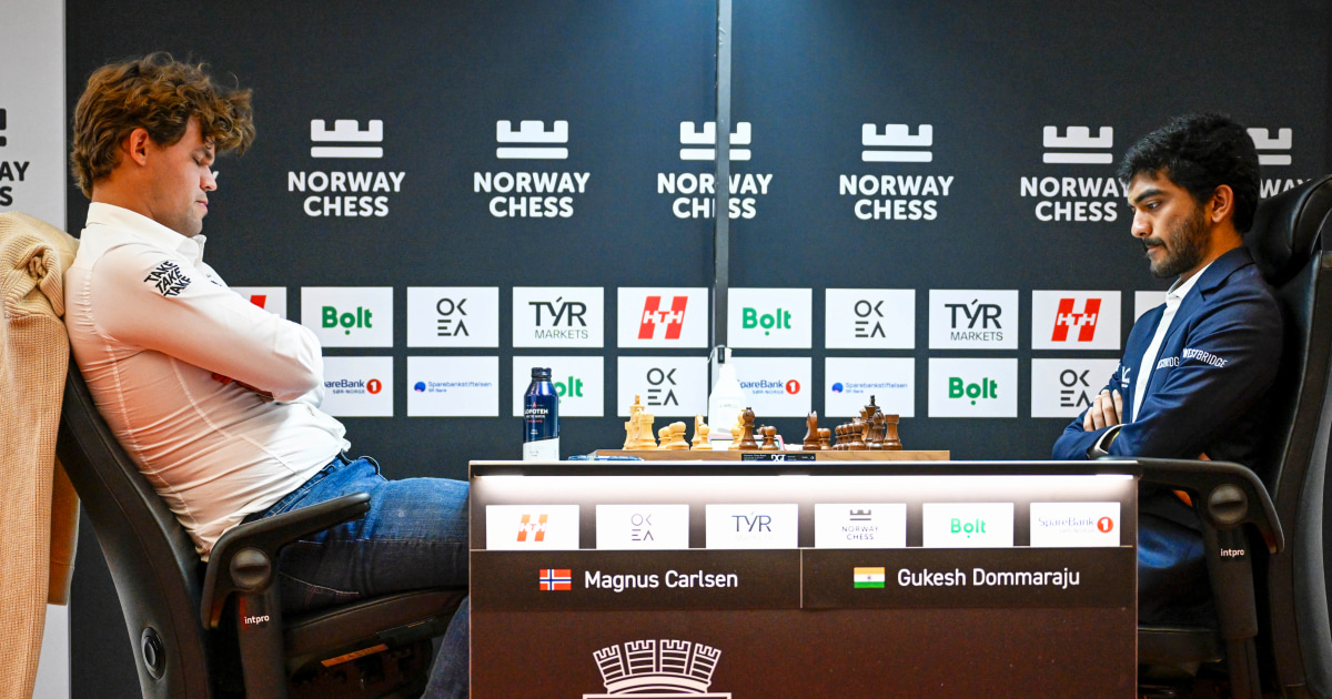 Magnus Carlsen drops his first match against India’s chess champion